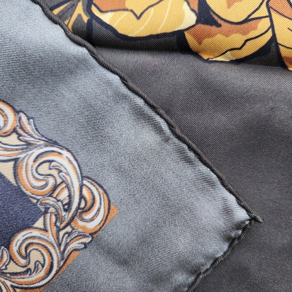 Ardeo Rebel leopard silk hand stitched/rolled artistic‎ designer luxury wrap 37" - Picture 7 of 11